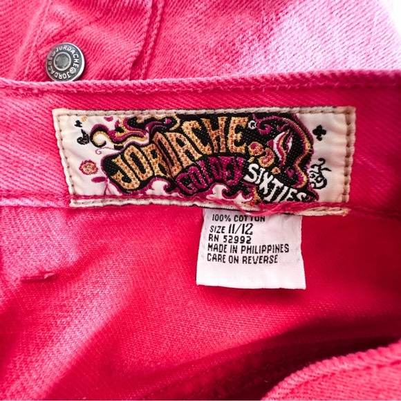 VINTAGE Jordache Golden Sixties line from 1980’s Denim Skirt Pink - Size 11/12 - Picture 7 of 8